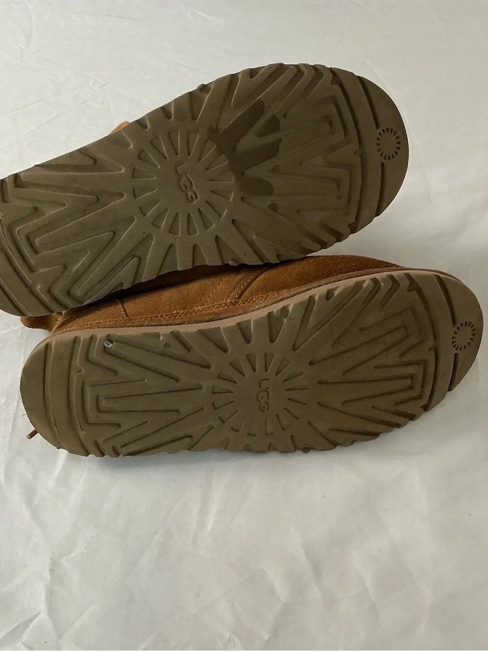 UGG Neumel Chestnut Suede Shearling Chukka Ankle Boots Women’s Size 8
